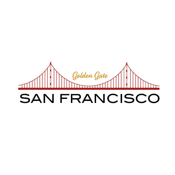 mostu golden gate w san francisco - golden gate bridge bridge san francisco county vector stock illustrations