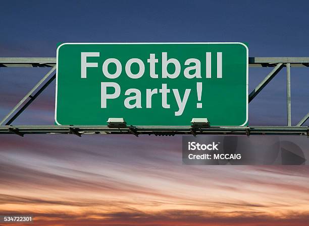 Football Party Stock Photo - Download Image Now - 2015, American Football - Sport, Celebration