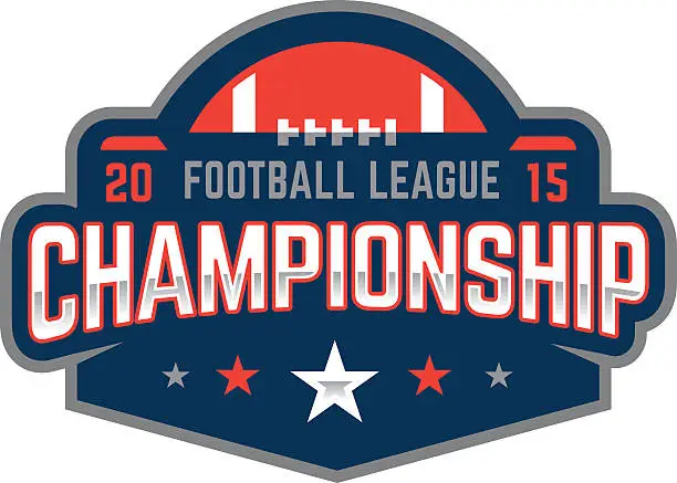 Vector illustration of Football Championship Logo