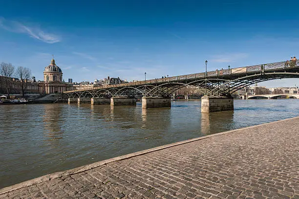 Photo of The Pont des Arts or Passerelle des Arts.