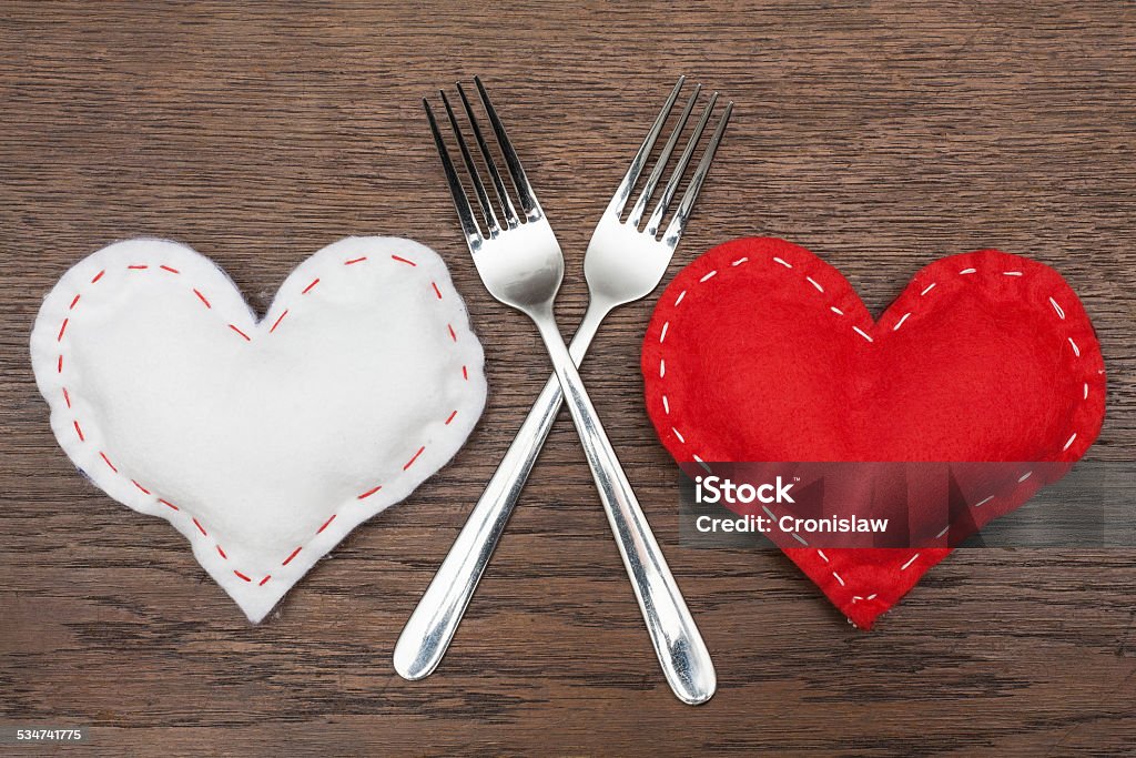 Valentine's Day - Abstract - Romantic dinner for two. 2015 Stock Photo