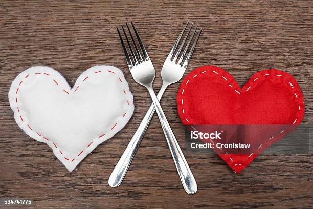 Valentines Day Abstract Romantic Dinner For Two Stock Photo - Download Image Now