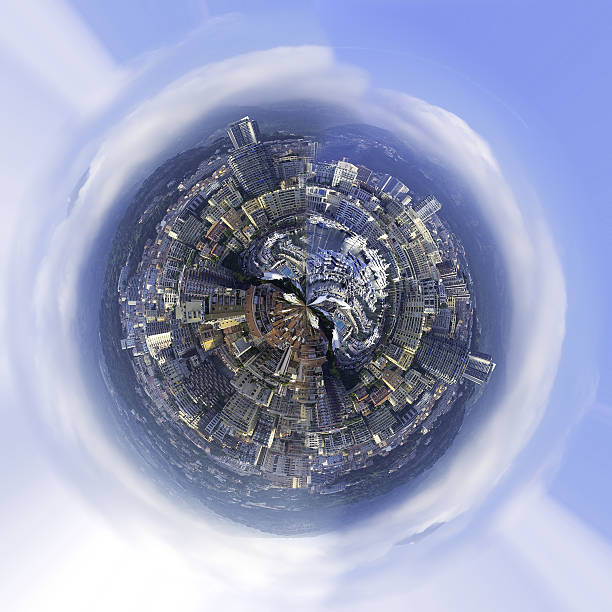 istock Abstract city world. Color image 534741975