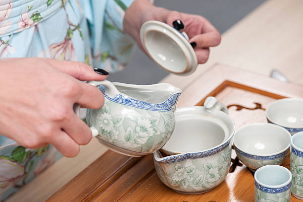 istock Asian beauty getting ready for tea ceremony 534742297