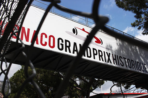 grande prêmio de mônaco historique placa - formula one racing monaco motor racing track grand prix - fotografias e filmes do acervo