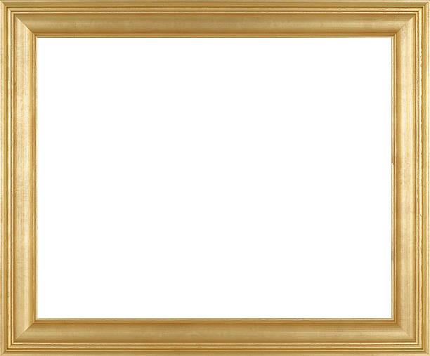 Picture frame Picture frame isolated on white background gold leaf metal photos stock pictures, royalty-free photos & images