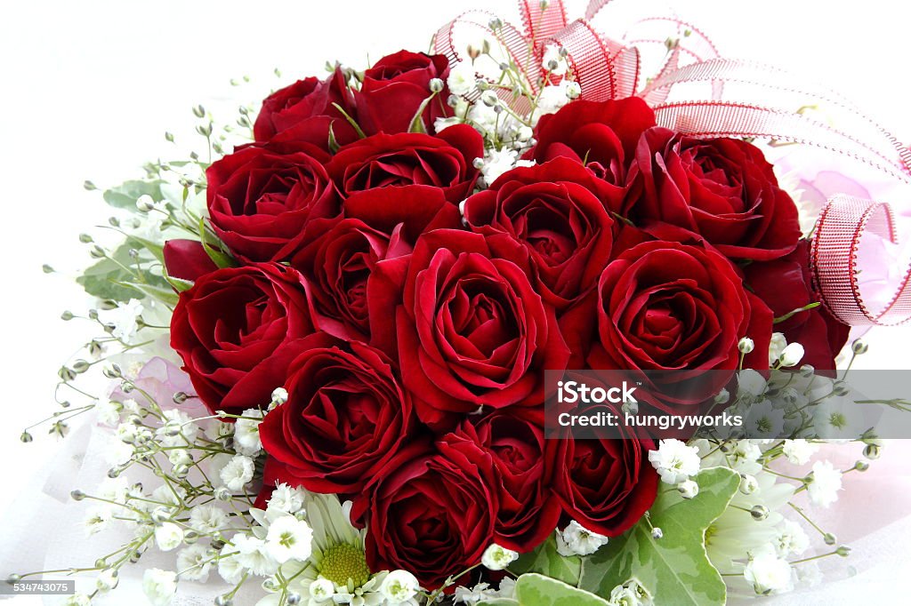 Heart of roses Valentine‘ s day or Wedding bouquet Red roses in the shape of a heart. Love, romance, Valentine's day concept. 2015 Stock Photo