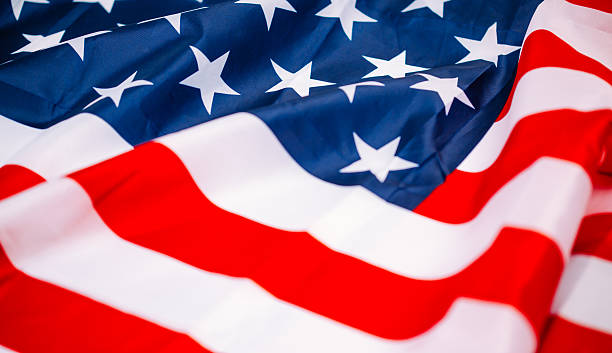 istock Wrinkled USA flag 534746530