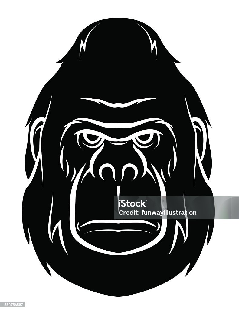 Gorilla Tattoo Gorilla stock vector