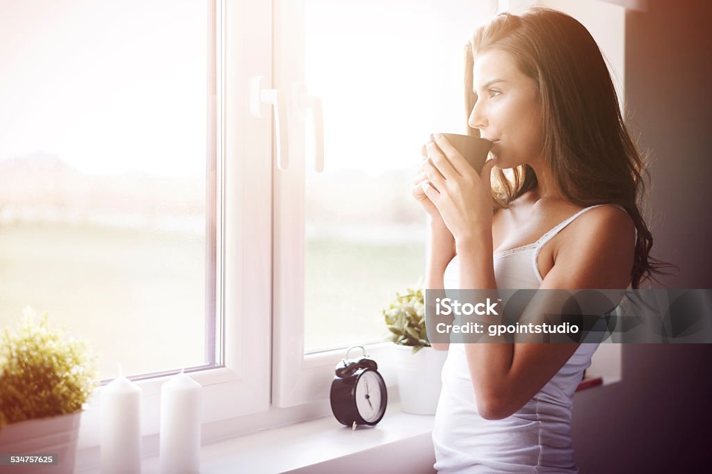 What a great way to wake up! Window Stock Photo