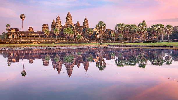 istock Angkor Wat temple at sunrise, Siem Reap, Cambodia 534758529