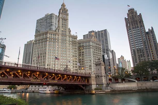 istock USA - Illinois - Chicago, Chicago River Skyline 534759431