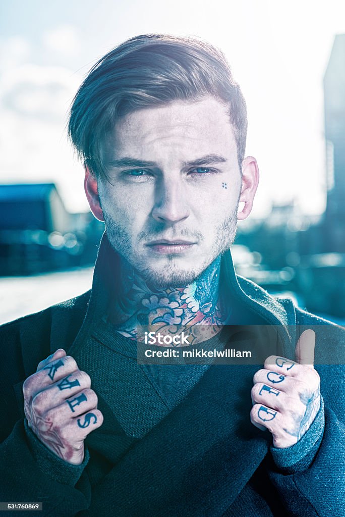 Male Fashion Model With Lots Of Tattoos Stock Photo - Download Image Now -  Human Face, Tattoo, 20-29 Years - iStock