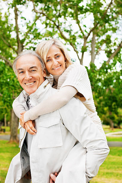 istock Senior Couple Piggy Back Ride 534763481
