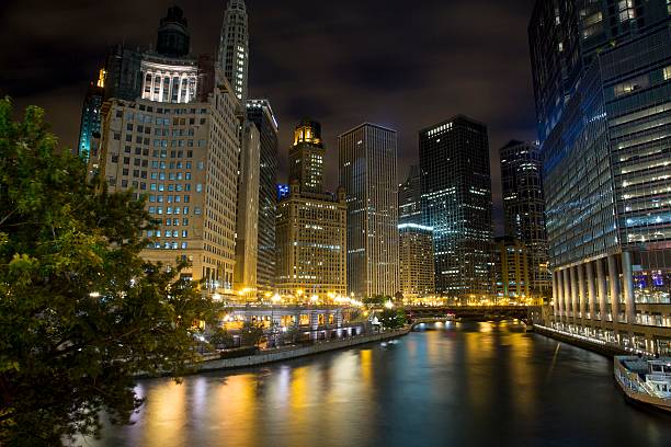 istock USA - Illinois - Chicago, Chicago River Skyline 534764159