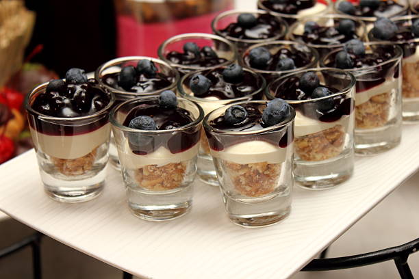 istock Blueberry cream in glass 534764333