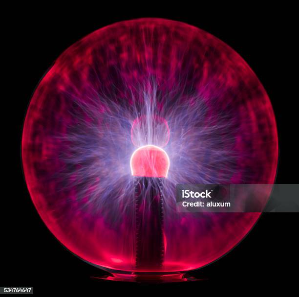 Plasma Ball Stock Photo - Download Image Now - 2015, Abstract, Black Background