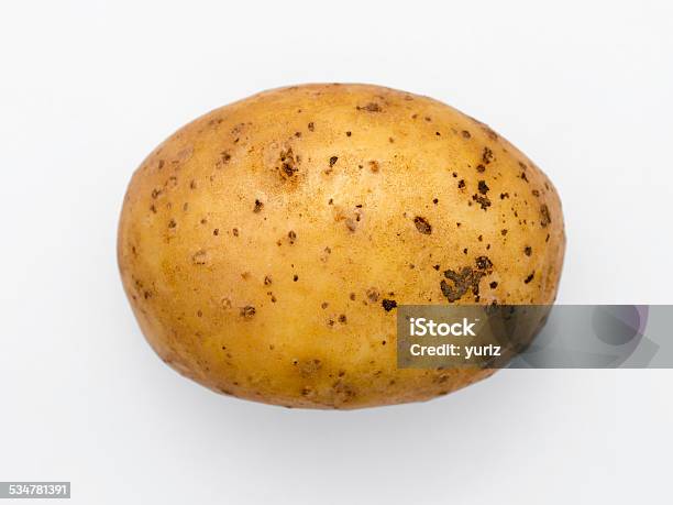 Potato Isolated Stock Photo - Download Image Now - Raw Potato, Cut Out, Single Object