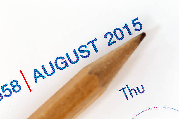 istock The tip of a pencil point to the year text. 534782369