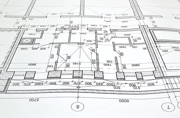 istock Drawing a floor plan of the building 534784563