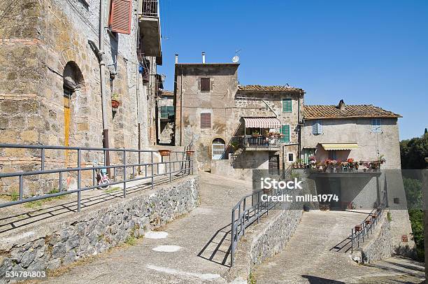 Alleyway Ronciglione Lazio Italy Stock Photo - Download Image Now - 2015, Alley, Ancient