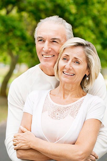 istock Smiling Senior Couple In Park 534786659