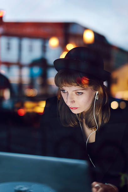 istock Closeup of Woman using Laptop in Cafe 534789433