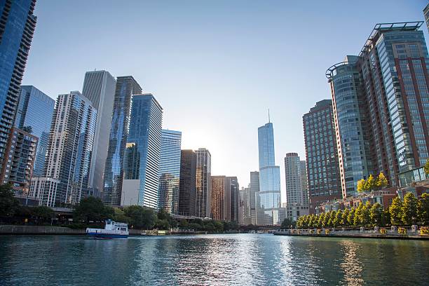 istock USA - Illinois - Chicago, Chicago River Skyline 534790151