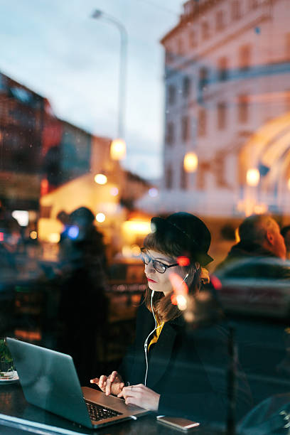 istock Woman in Cafe with Free WiFi 534801307