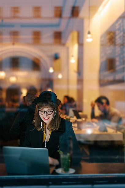 istock Woman in Cafe with Free WiFi 534801345