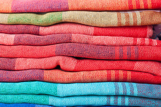 istock Closeup folded of Fabric, Thai style loincloth 534801907