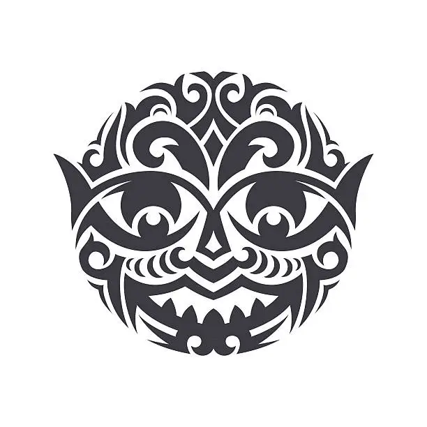 Vector illustration of Tribal Mask