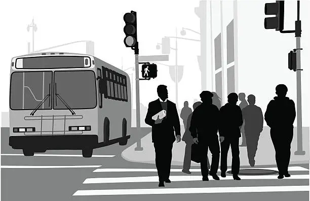 Vector illustration of WalkingTraffic