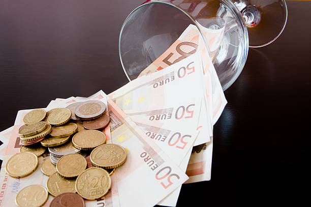 istock Glasswine of money 534804395