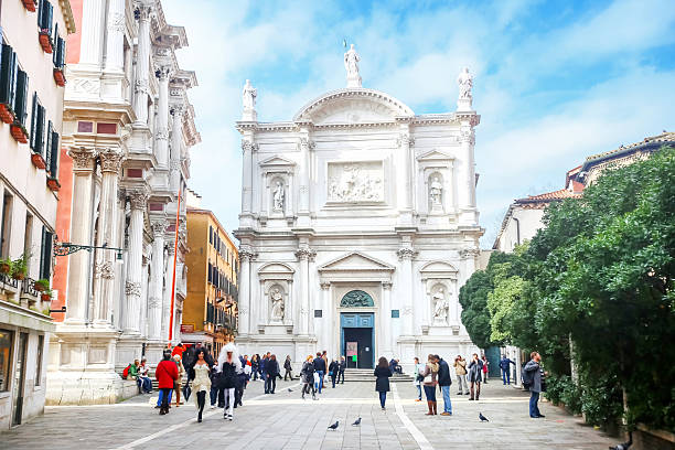 scuola grande di san rocco - san rocco foto e immagini stock