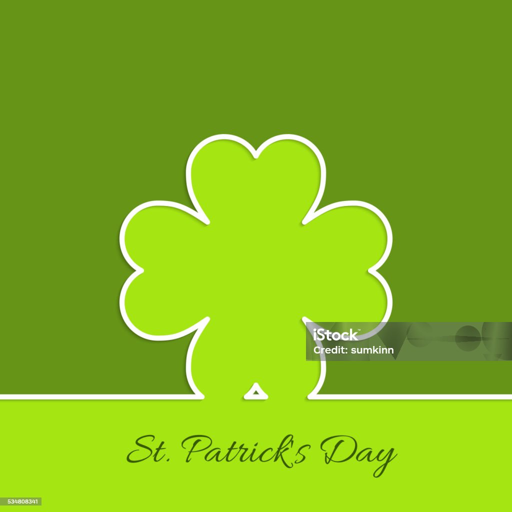 Abstract background with clover quatrefoil Abstract background with clover quatrefoil. Good luck and fortune. St. Patrick Day. Outline. 17th Century stock vector