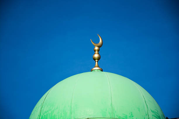 istock The Star and Crescent on a mosque, religion and islam 534826261