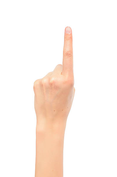 istock Counting woman hands one 534826439
