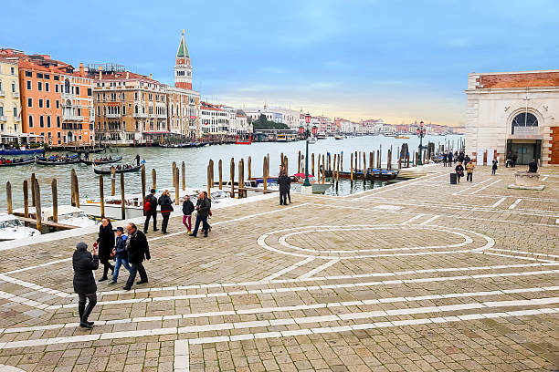 Grand canal side buidings in Venice, Italy