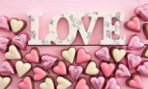 istock Colorful chocolates in heart-shape 534827827