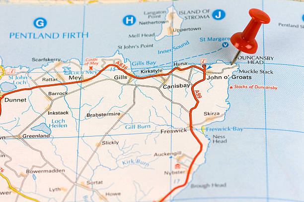 istock Street Map of  John O' Groats 534830841