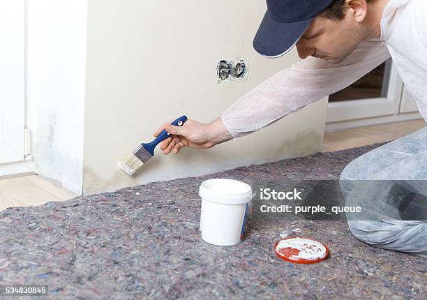 Painters Edited Damp Walls Stock Photo - Download Image Now - Fungal Mold, House Painter, Wall - Building Feature