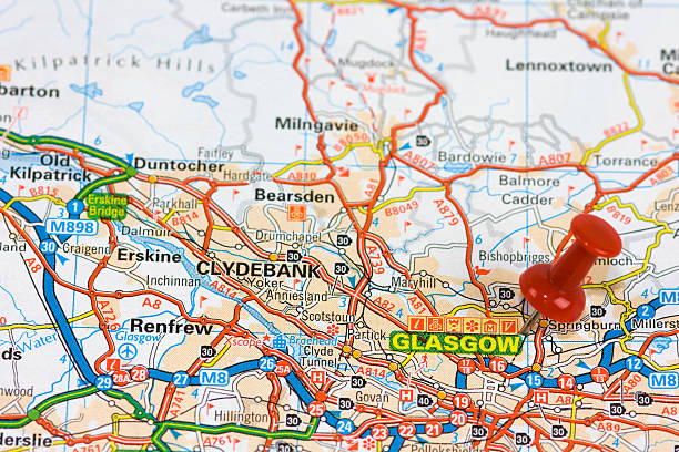 istock Street Map of  Glasgow 534832543
