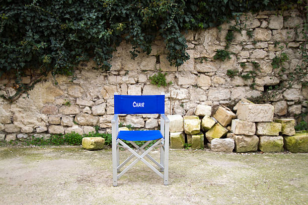 istock Blue Folding Chair for the Chair 534832627