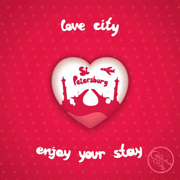 Vector illustration of City of love