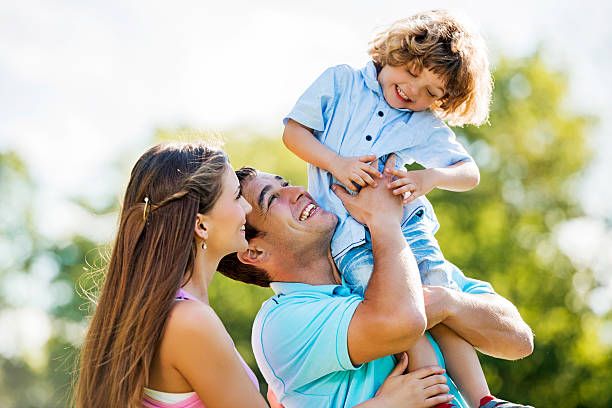 istock Cheerful family outdoors. 534844331