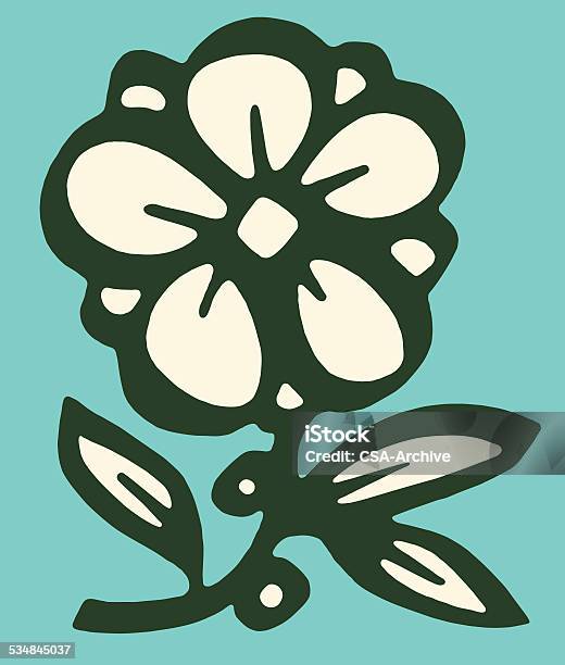 Flower Stock Illustration - Download Image Now - 2015, Flower Head, Growth