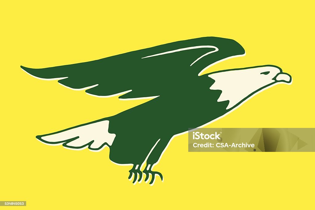 Eagle vista lateral - arte vectorial de Diseño de trazado libre de derechos