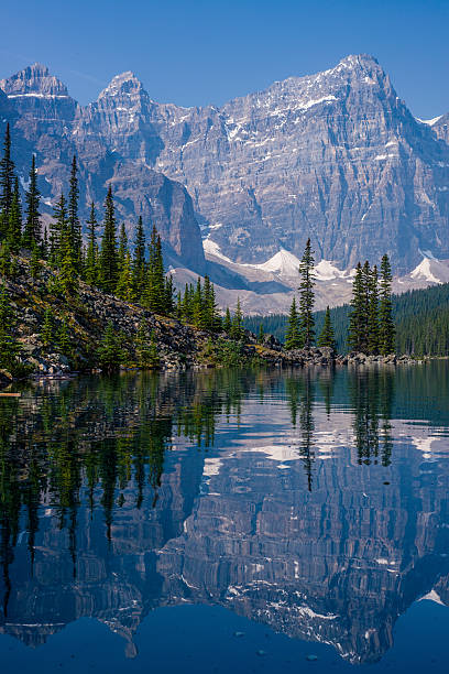 istock shoreline of moraine lake 534845845