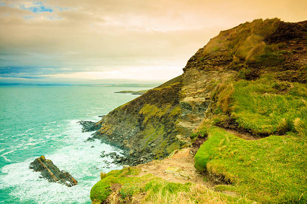 istock Irish landscape. Coastline atlantic ocean coast scenery. 534846301
